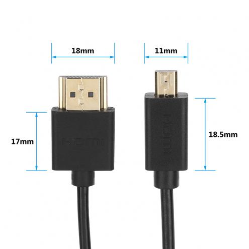 Micro-HDMI to HDMI Cable